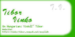 tibor vinko business card